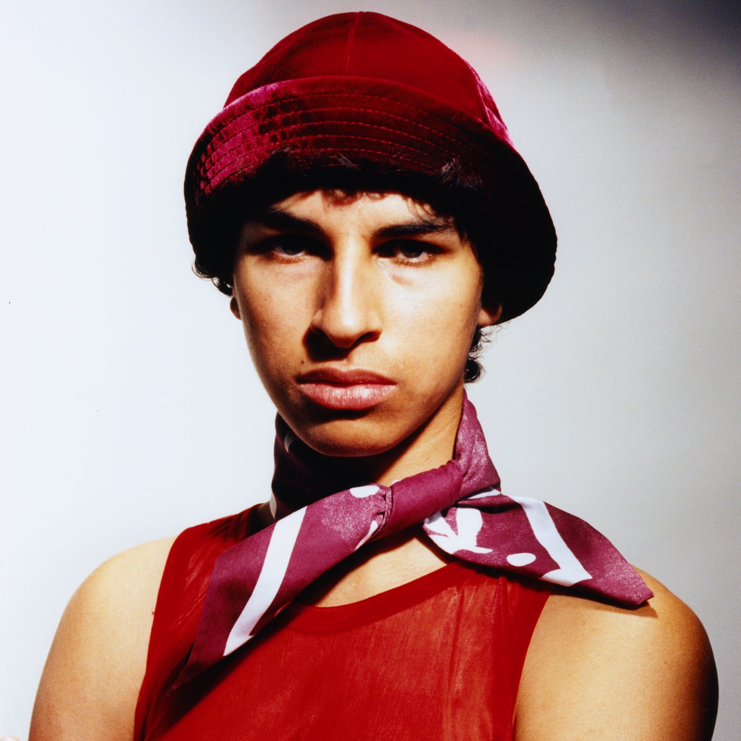 Burgundy Velvet Bonnet