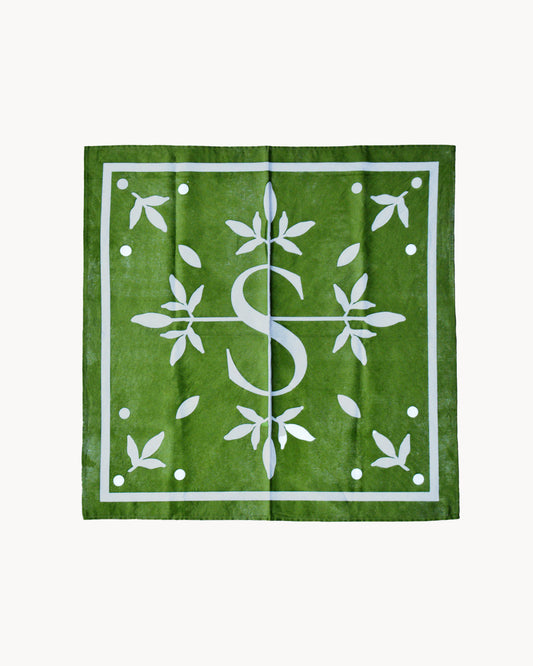 Green Cotton Bandana
