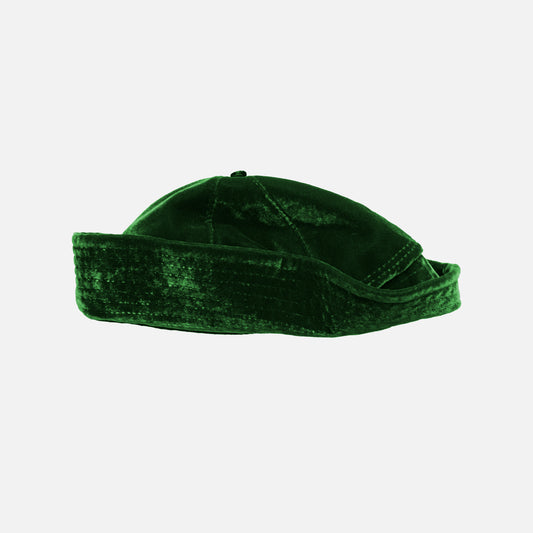 Green Velvet Bonnet